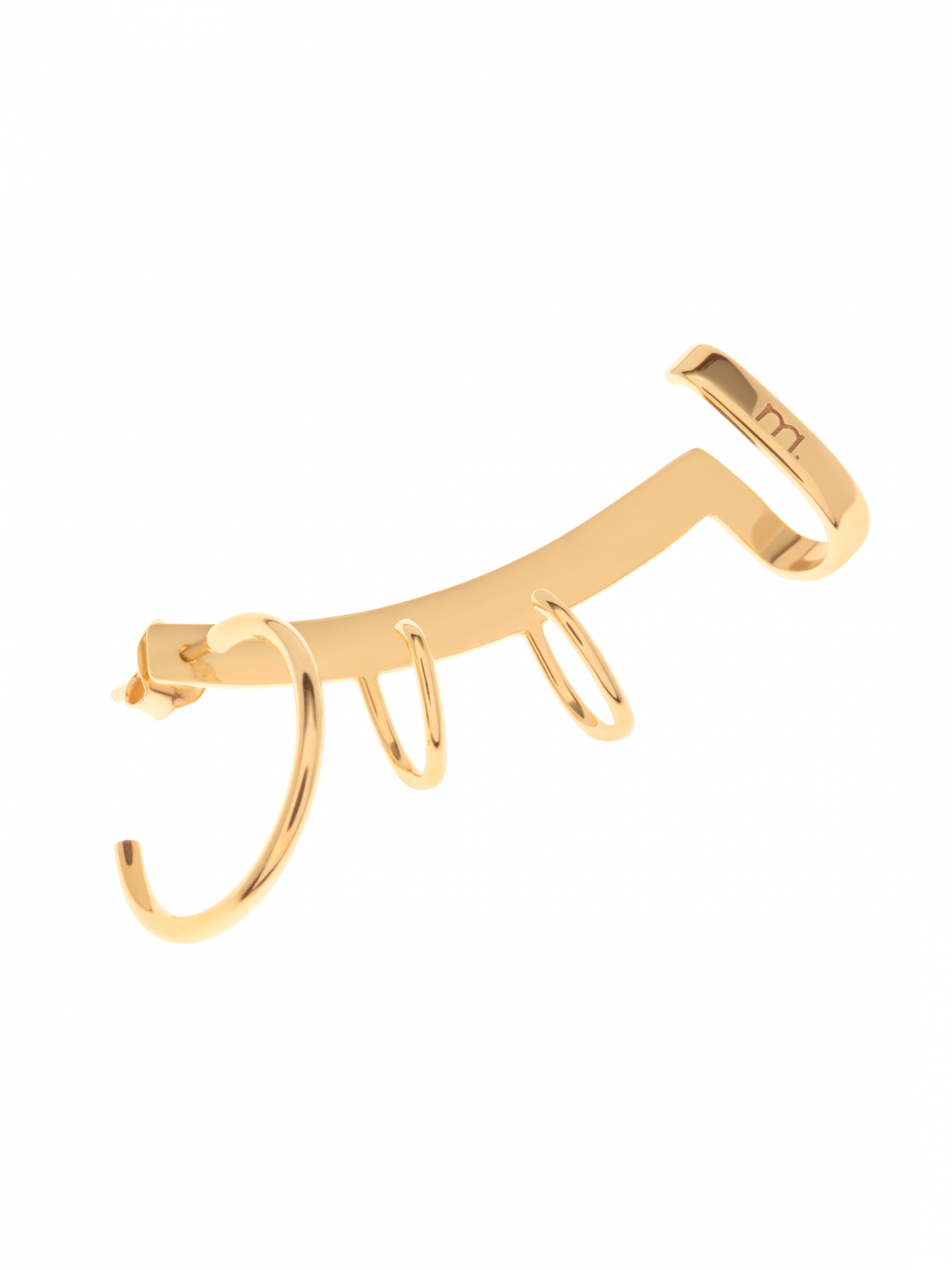 Nausznica kolczyk me13 gold złoto minimalistyczna biżuteria moie