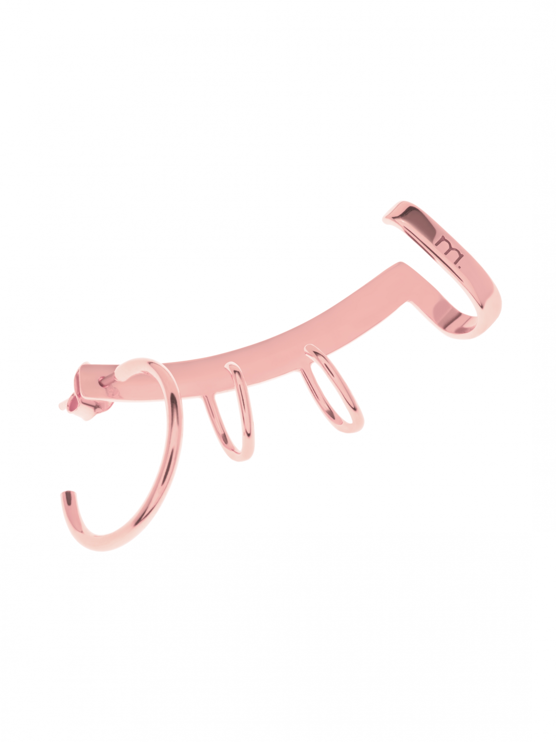 kolczyk nausznica me13 rose gold różowe złoto minimalistyczna biżuteria moie