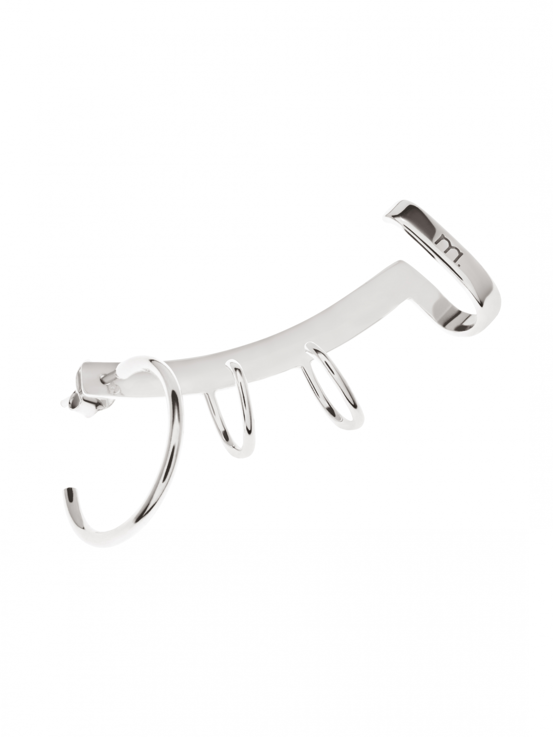 srebrna nausznica kolczyk me13 silver srebro minimalistyczna biżuteria moie