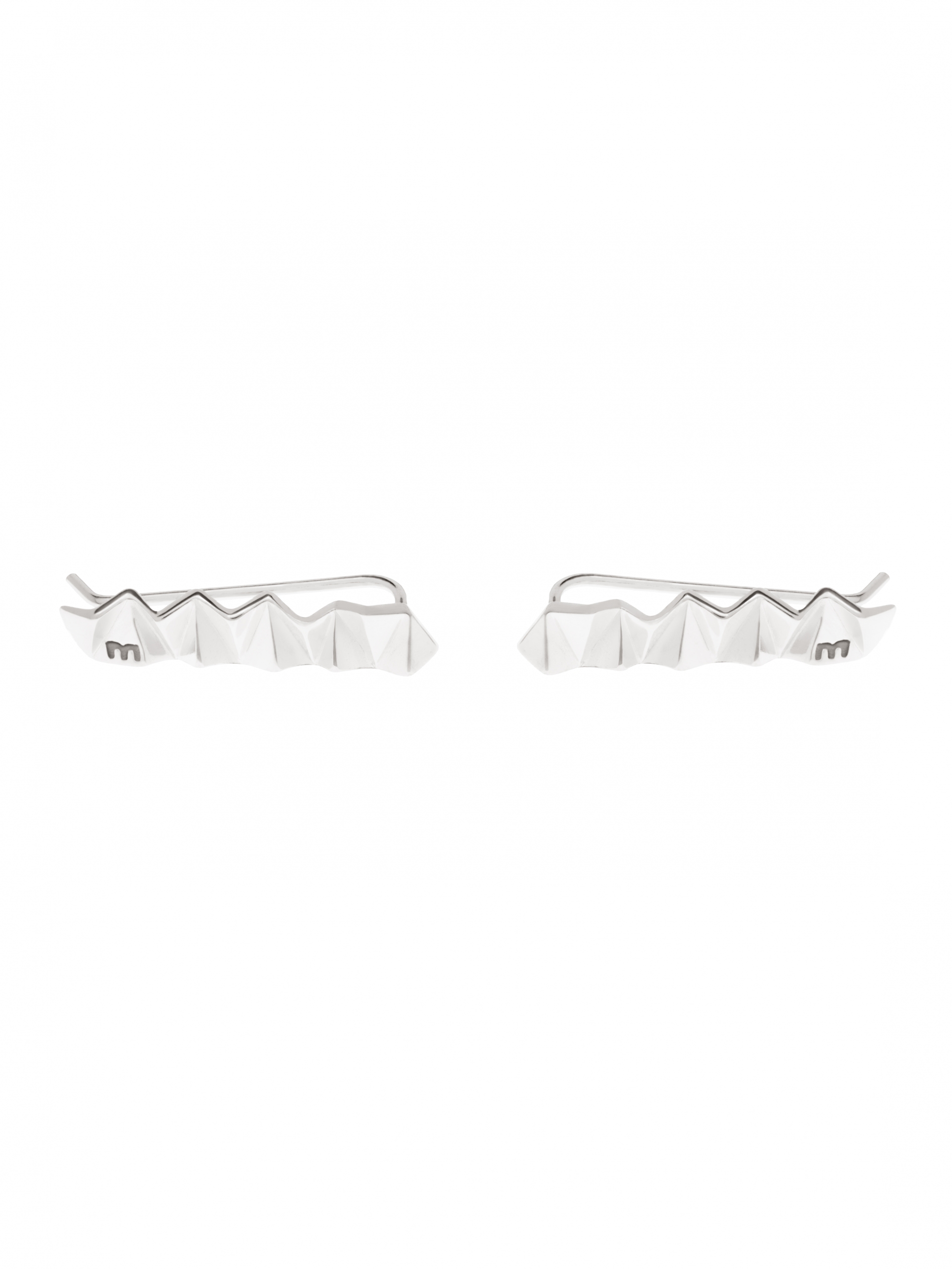 moie Srebrne kolczyki geometryczne minimalistyczna biżuteria moie