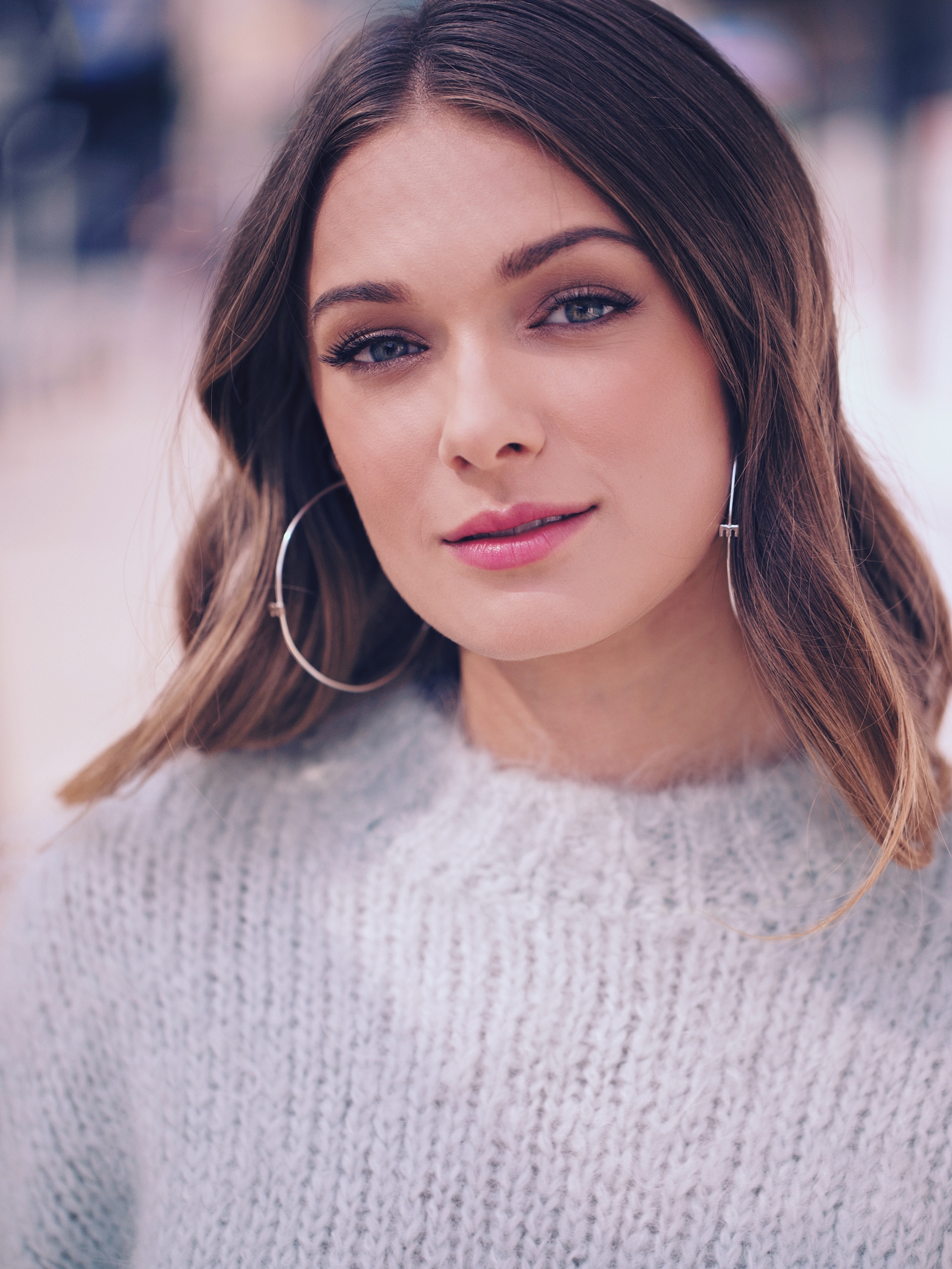 Processed with VSCO with h4 preset Srebrne kolczyki duże koła minimalistyczna biżuteria moie