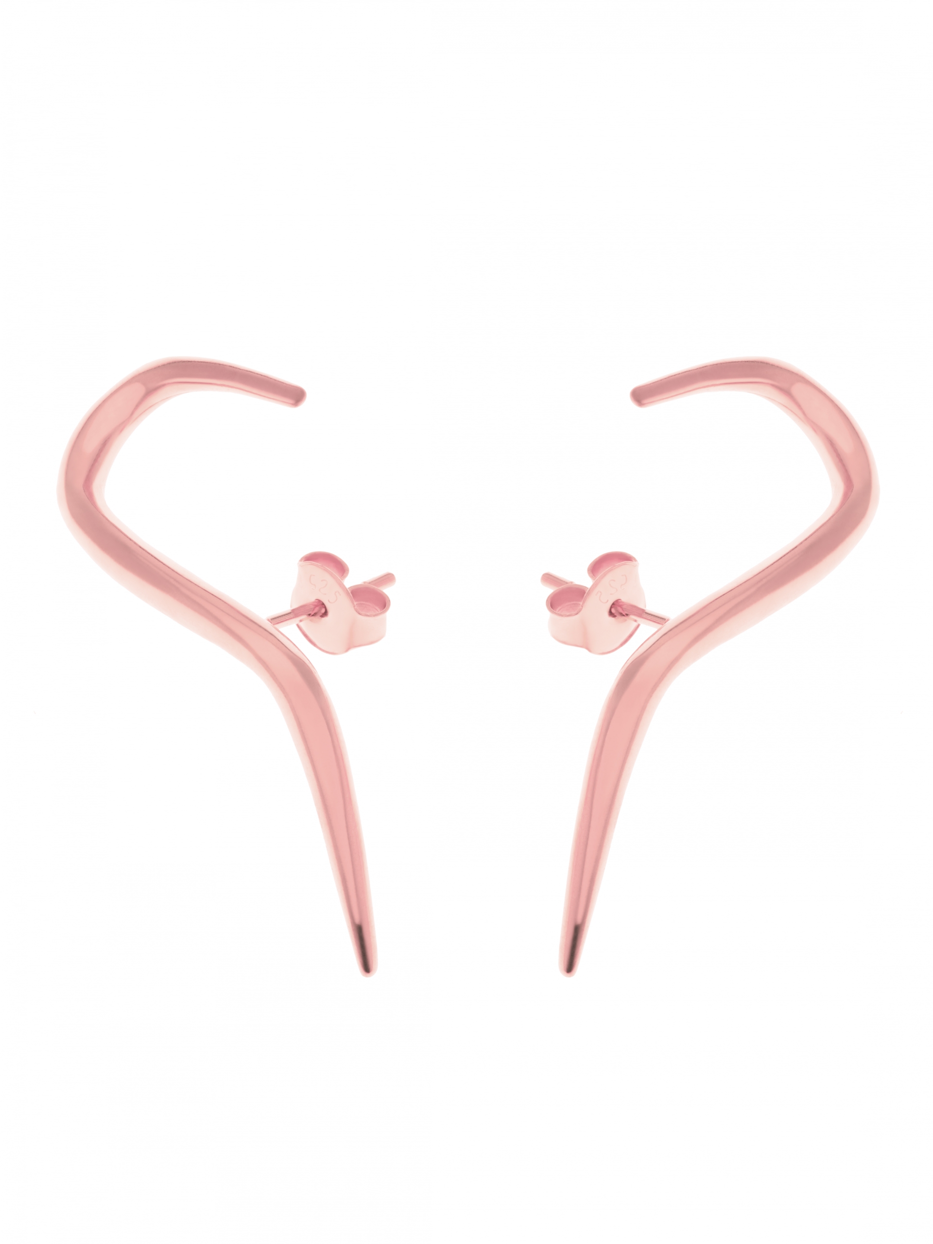 moie Nausznice kolczyki różowe złoto minimalistyczna biżuteria moie