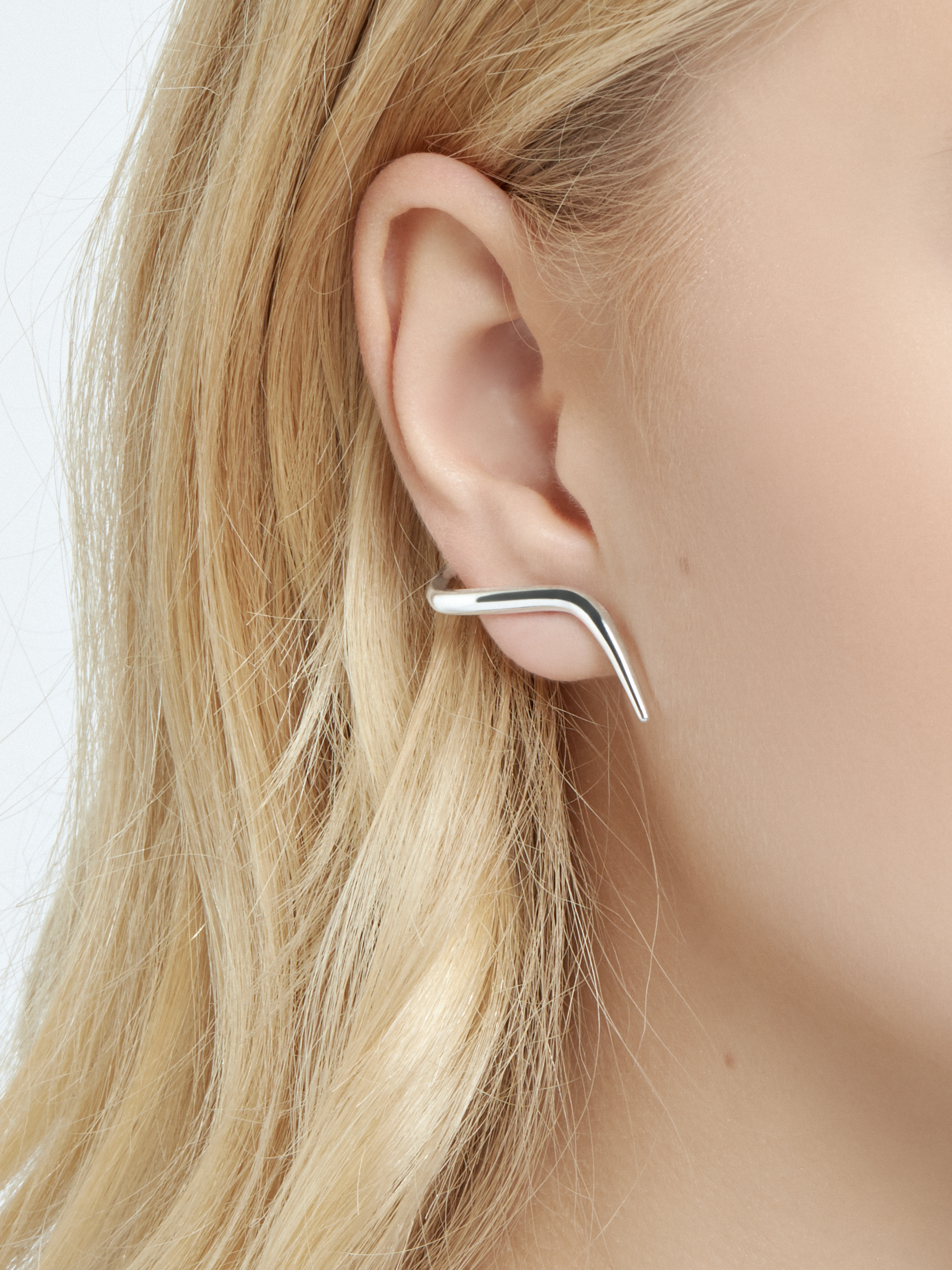 kolczyki me11 silver_2 Srebrne nausznice kolczyki minimalistyczna biżuteria moie