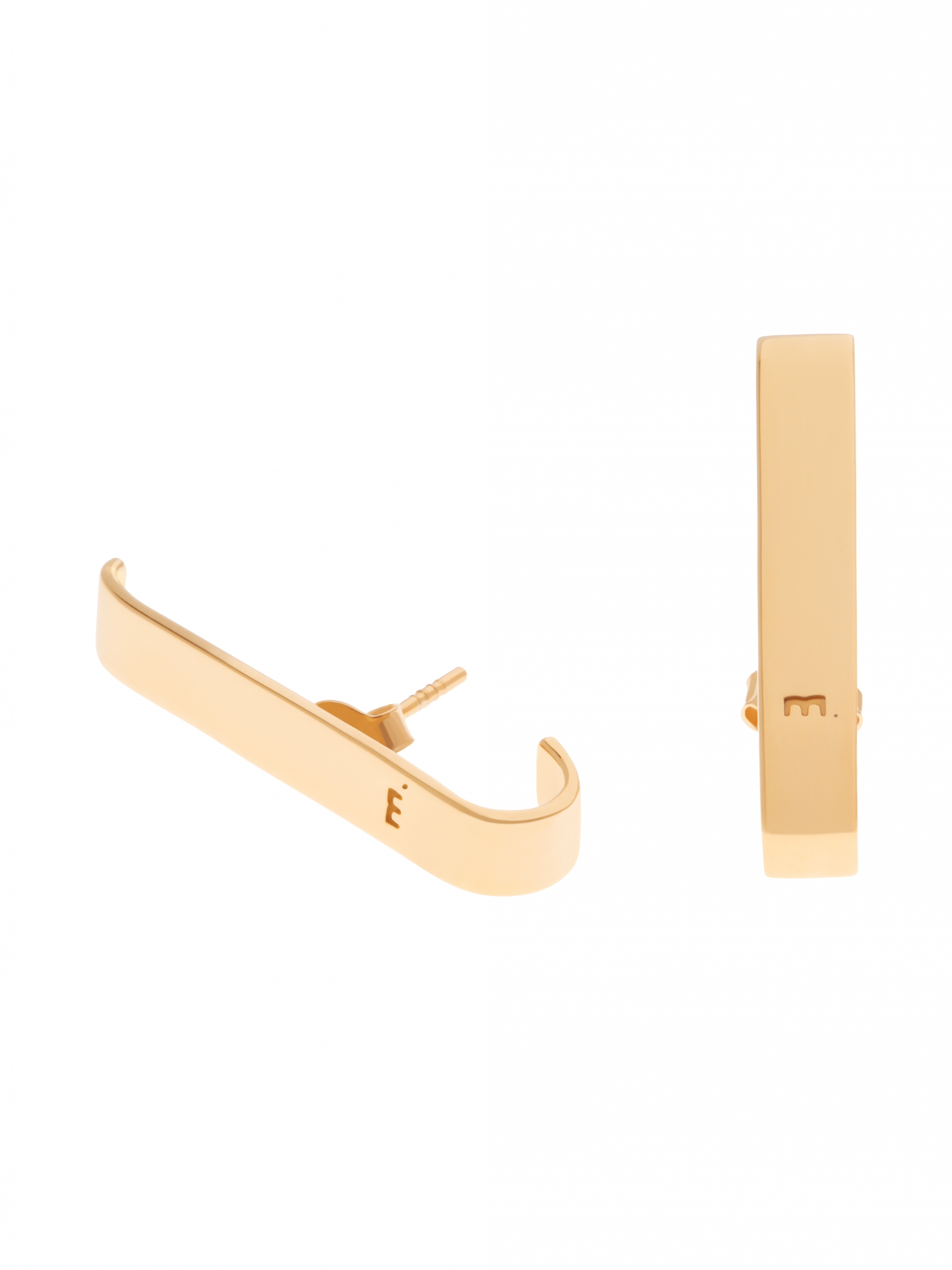 MOIE Złote minimalistyczne kolczyki minimalistyczna biżuteria moie