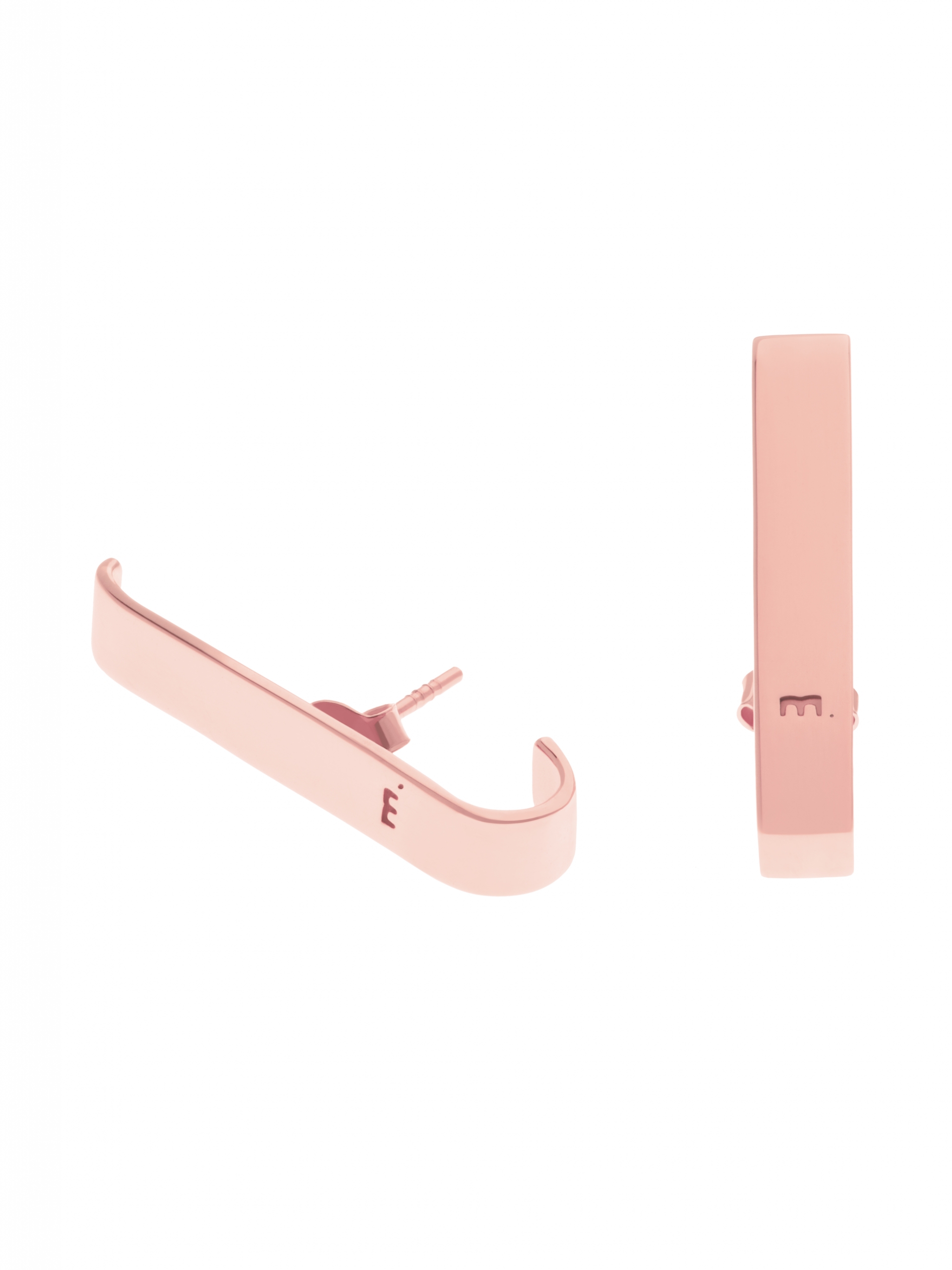 MOIE Minimalistyczne kolczyki różowe złoto minimalistyczna biżuteria moie