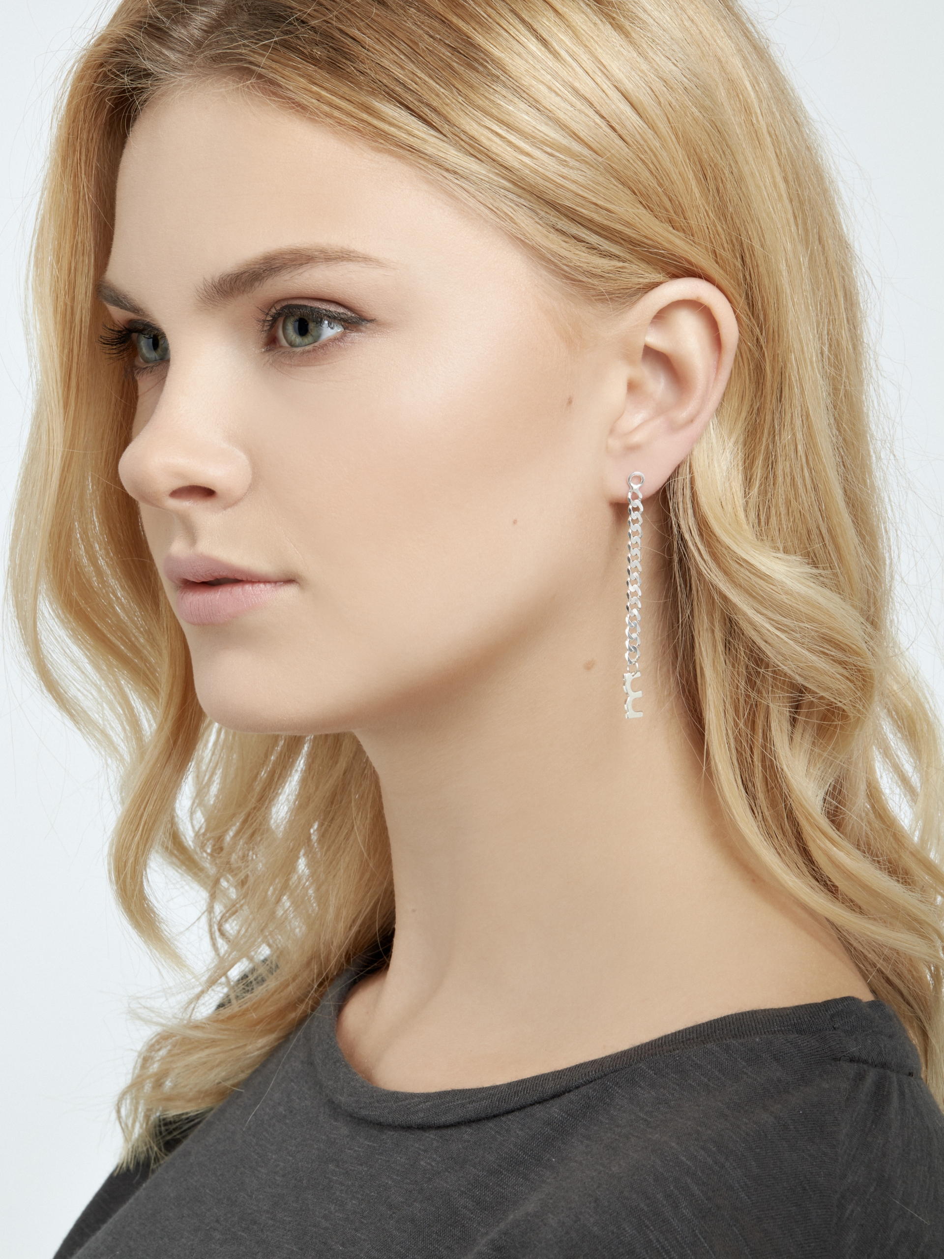 kolczyki me17 silver_2 Srebrne kolczyki z łańcuszkiem minimalistyczna biżuteria moie