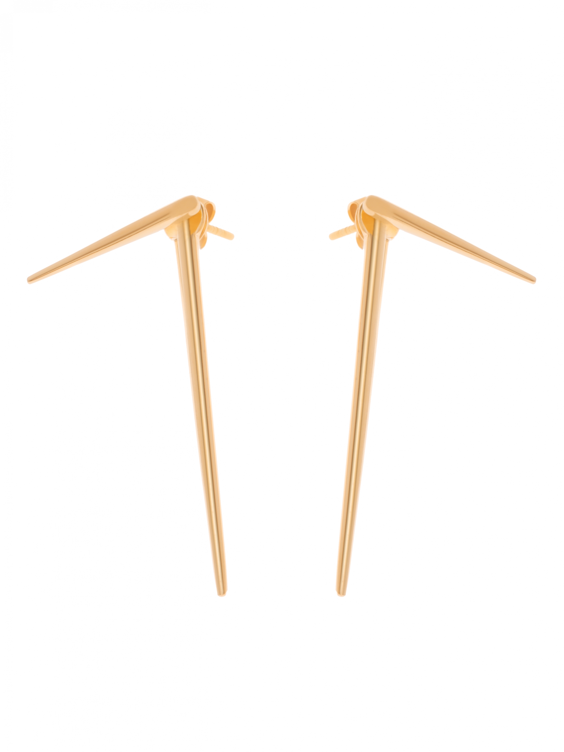 moie Złote kolczyki ćwieki me20 gold złoto minimalistyczna bizuteria moie