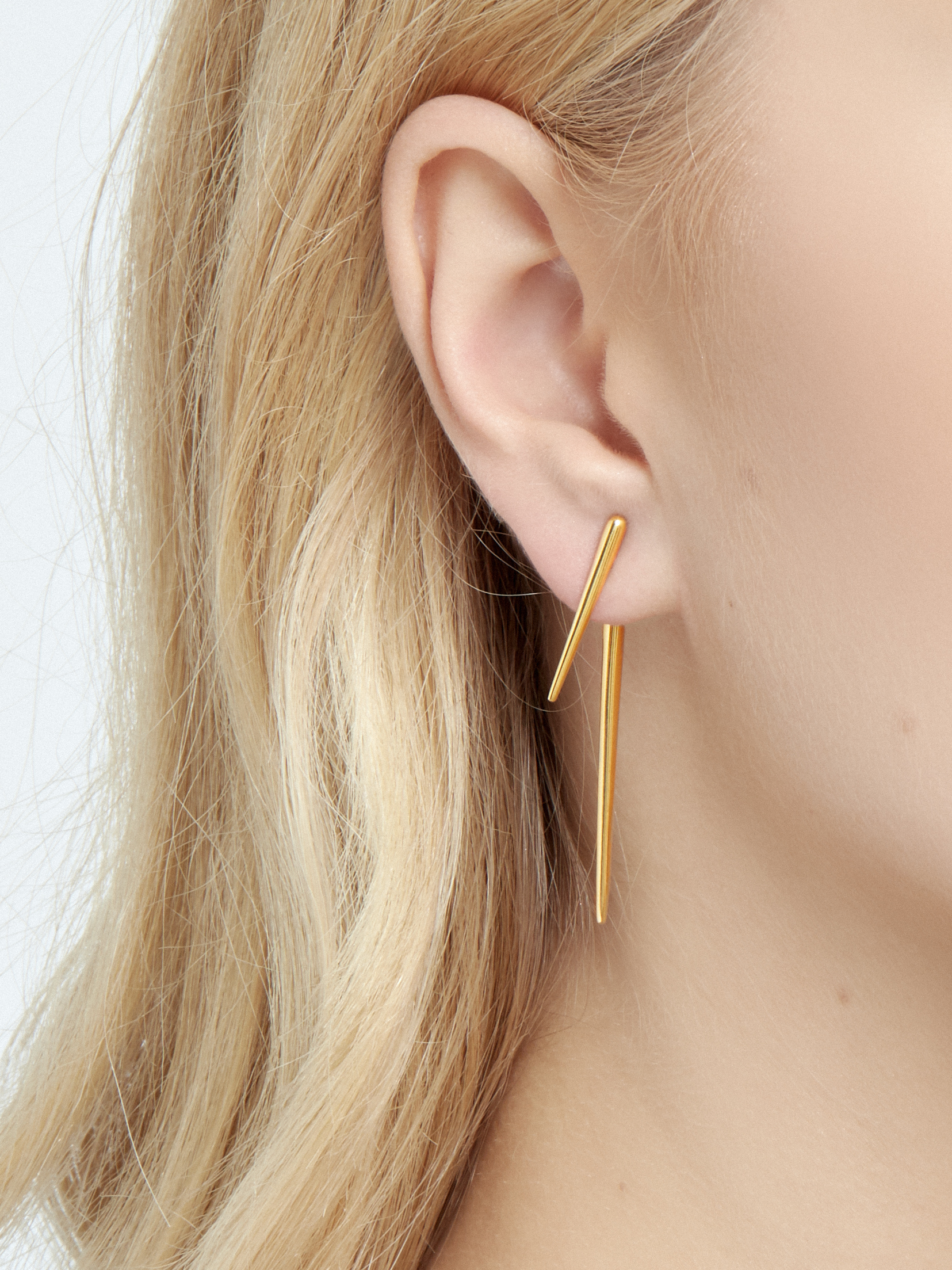 kolczyki me20 gold_3 Złote kolczyki ćwieki me20 gold złoto minimalistyczna bizuteria moie
