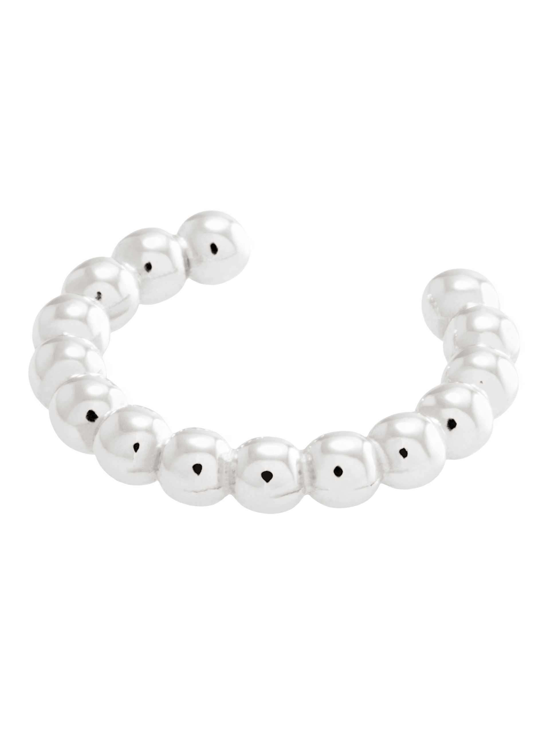 moie moie Srebrna nausznica z kuleczkami minimalistyczna biżuteria moie