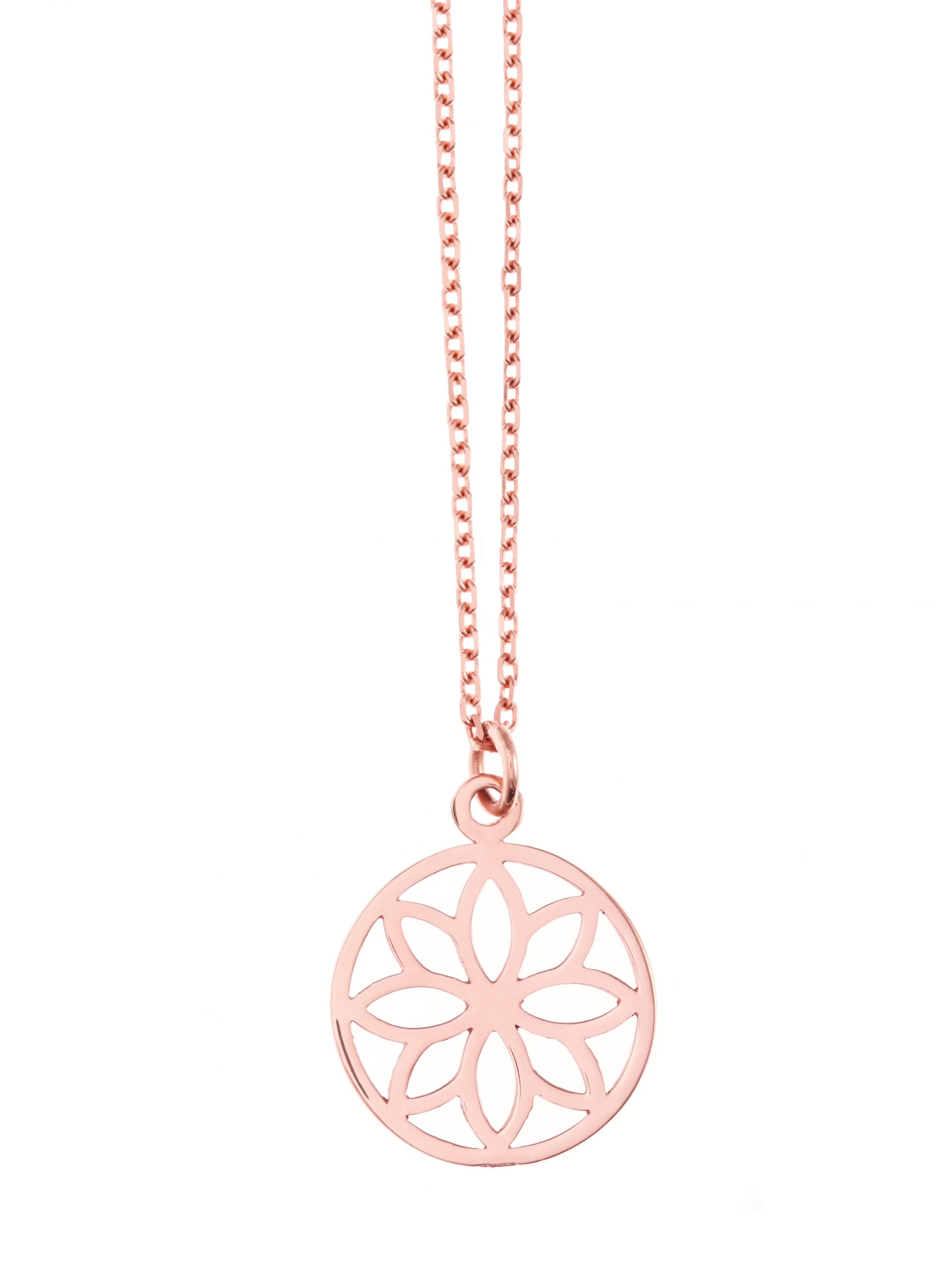 Naszyjnik z zawieszką re2 rose gold różowe złoto minimalistyczna biżuteria moie