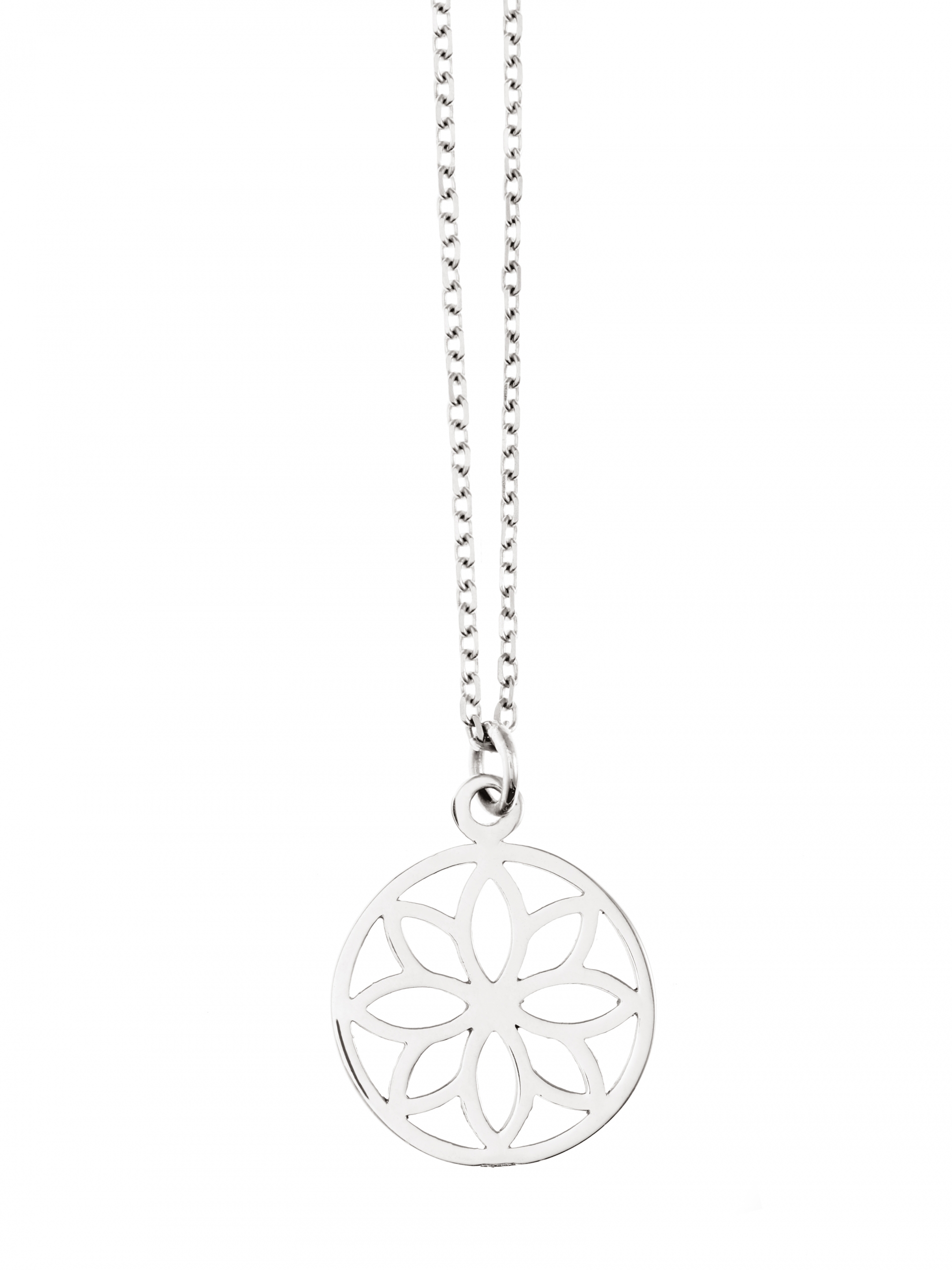 Naszyjnik z kwiatkiem re2 silver srebro minimalistyczna biżuteria moie