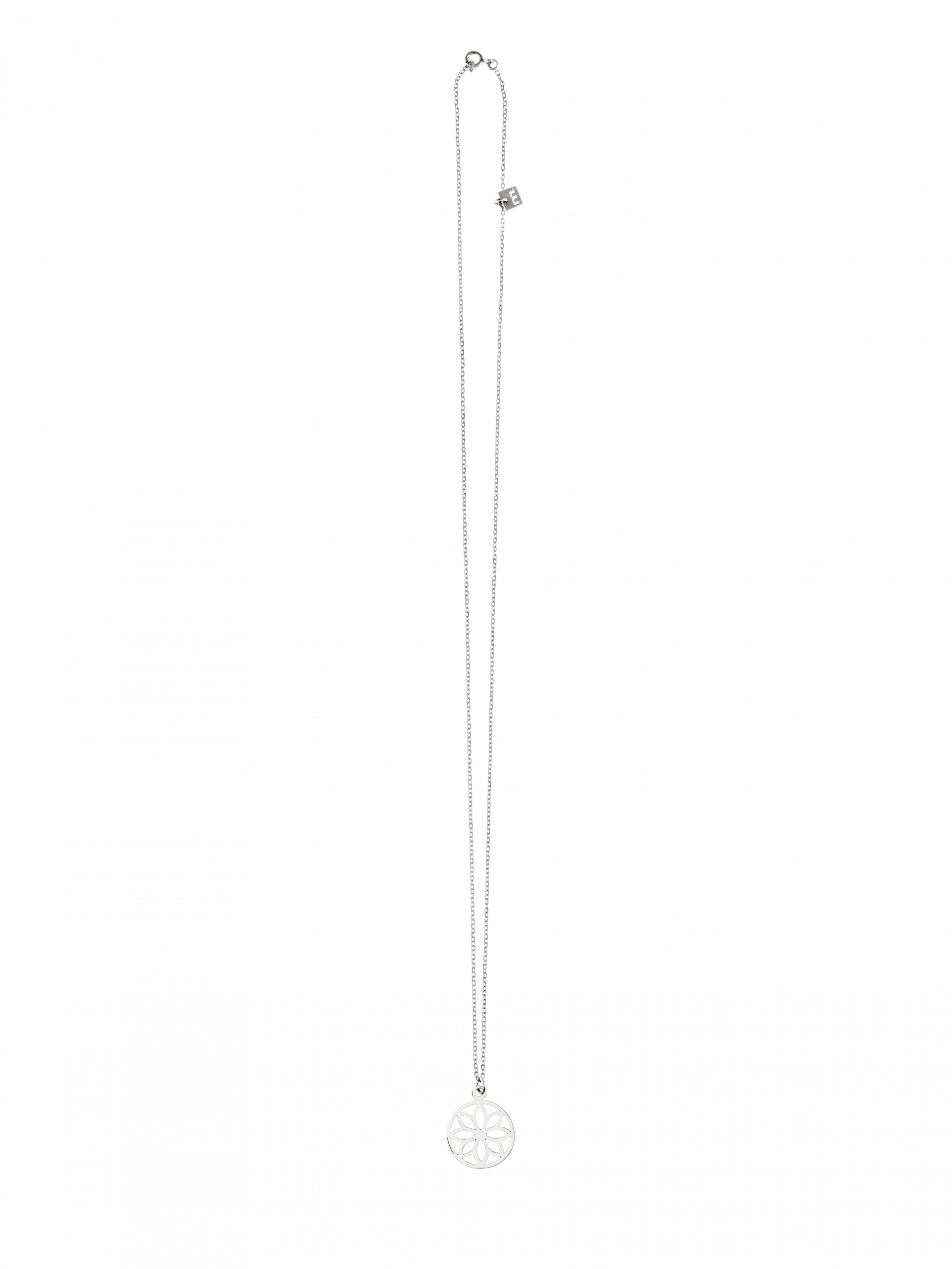 naszyjnik re2 silver_2 Naszyjnik z kwiatkiem re2 silver srebro minimalistyczna biżuteria moie