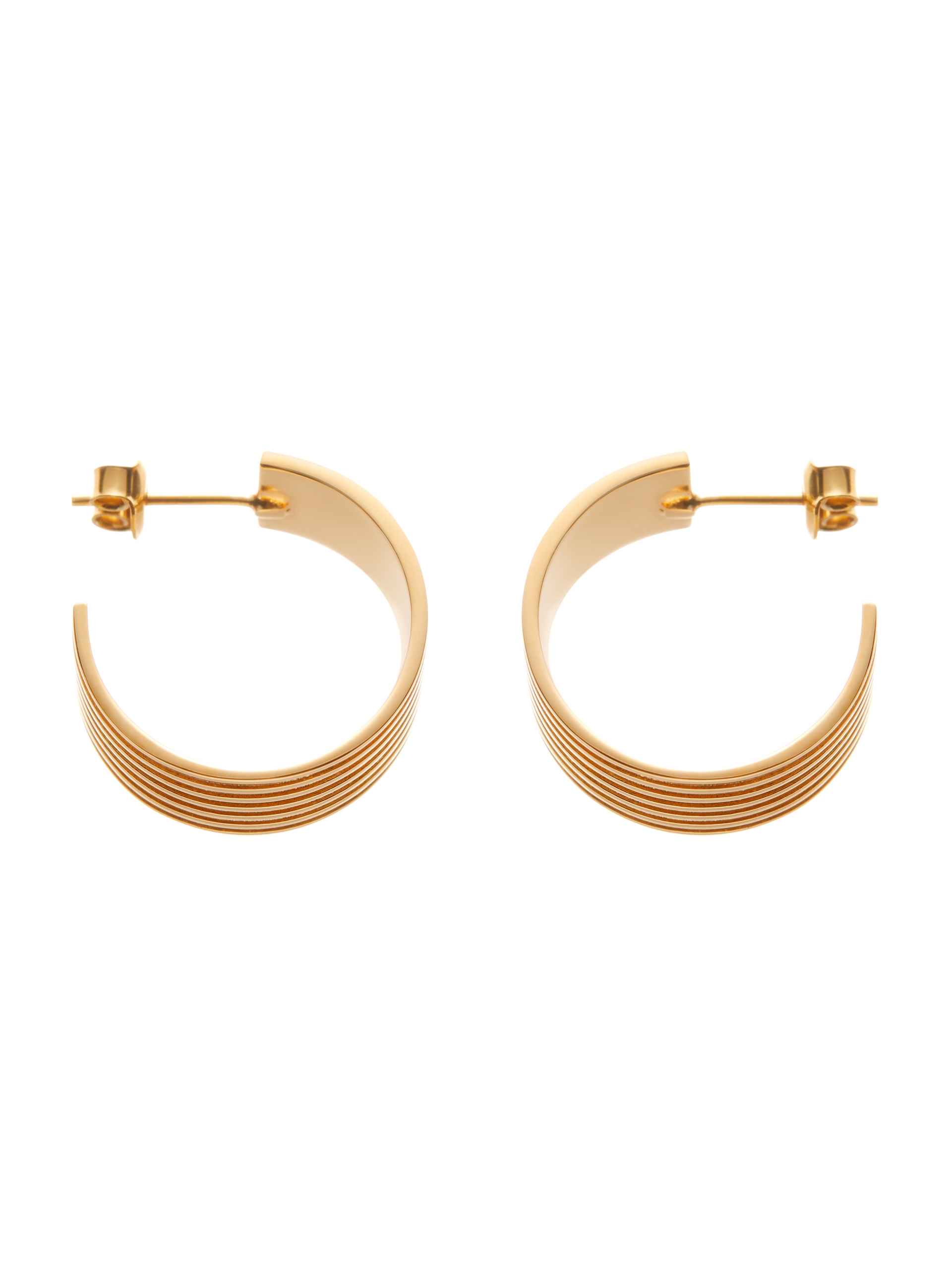 kolczyki re10 gold kolczyki szerokie kółka re10 złoto minimalistyczna biżuteria moie